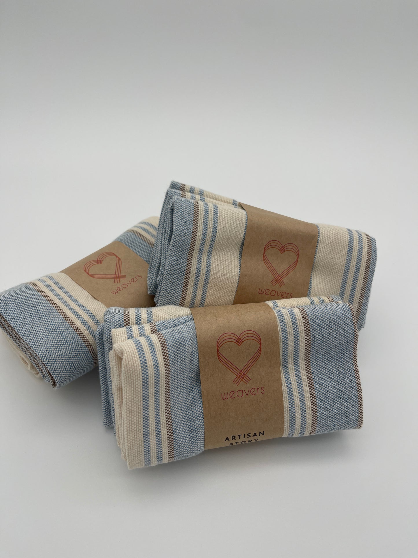 Baby Blue Striped Tea Towel