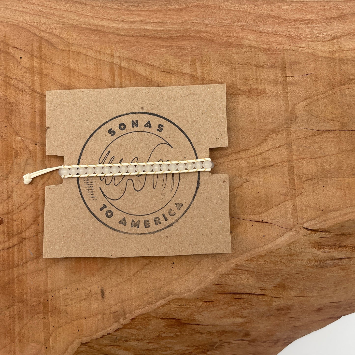White Opal breaded Braclete