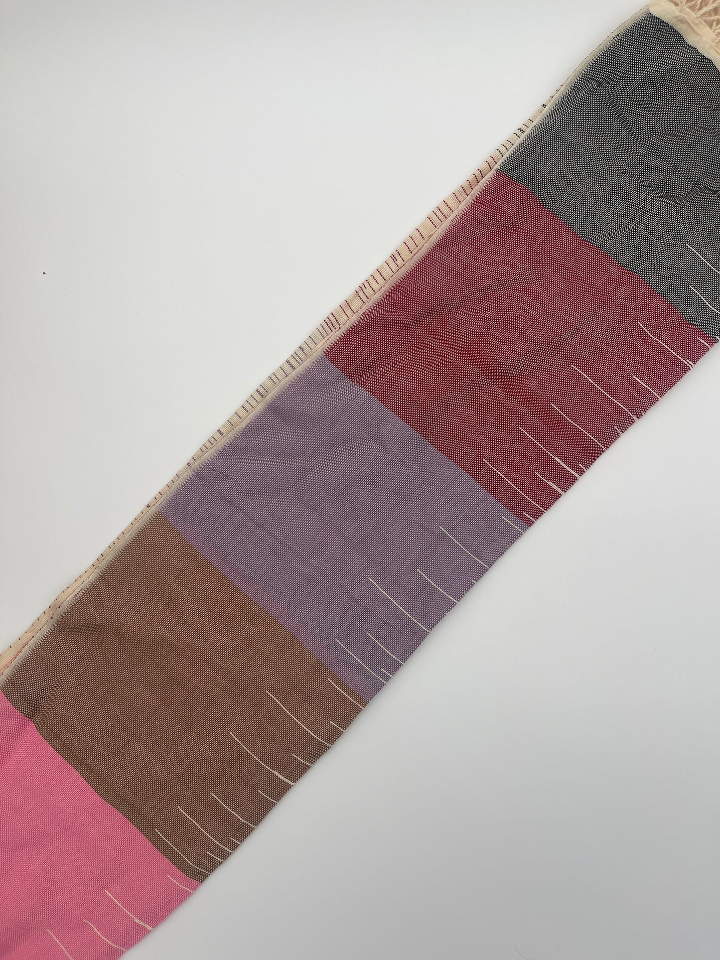 blended stripped colorful scarf