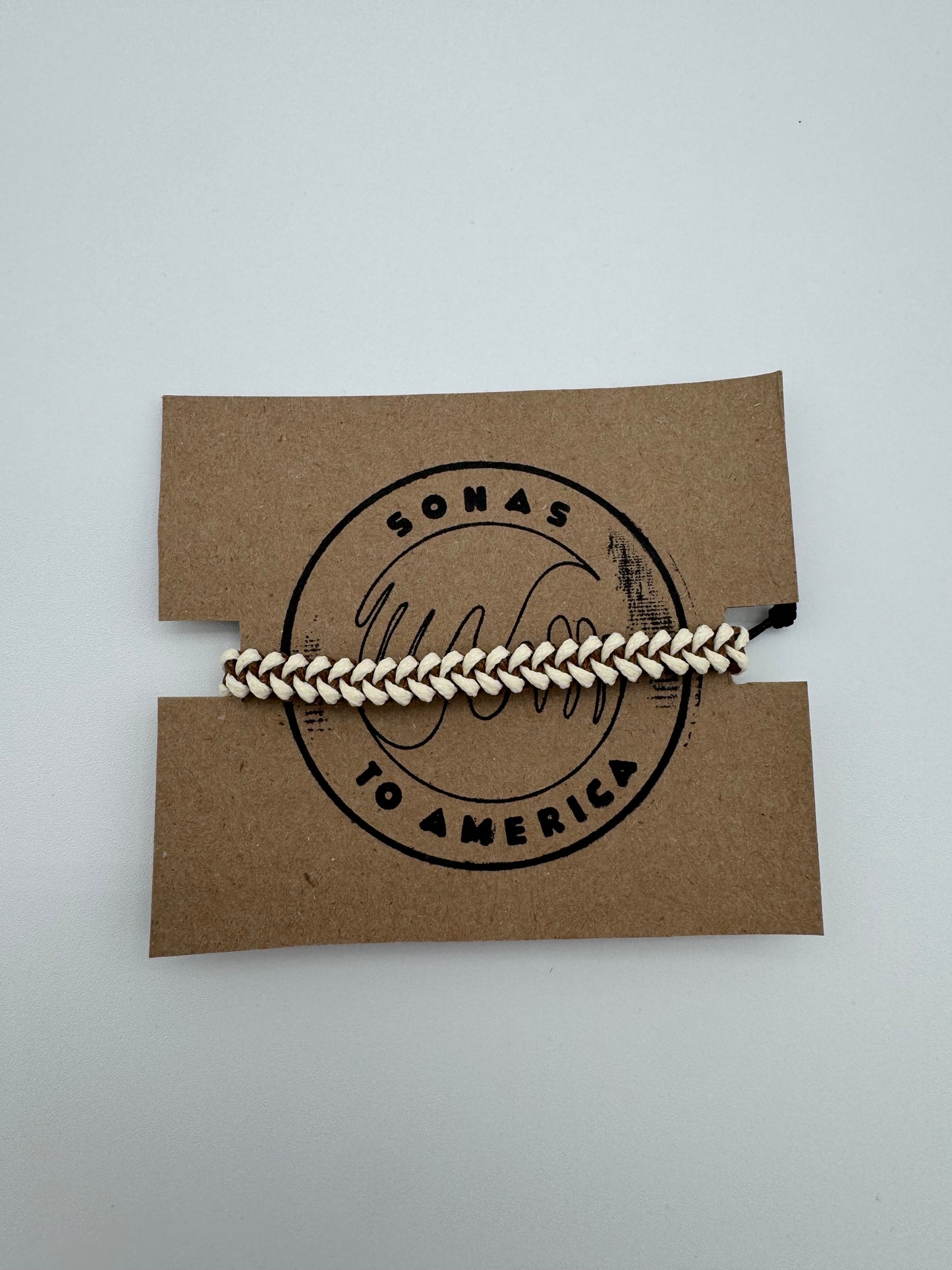 Tan and Brown Braided Bracelet