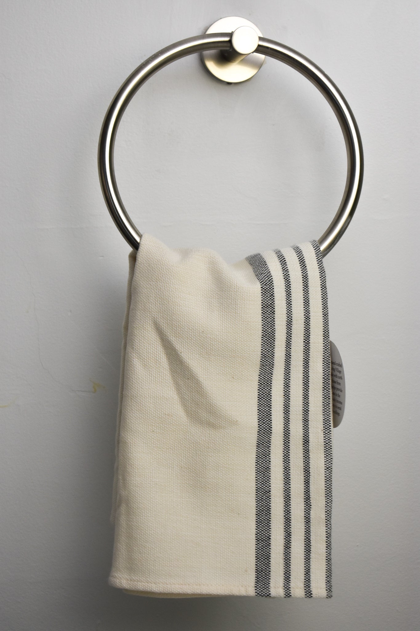 Navy Detailed Tea Towel
