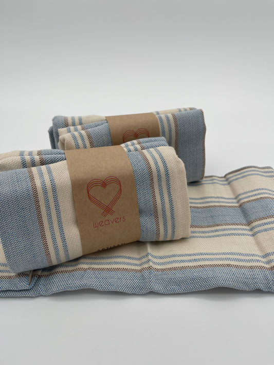 Baby Blue Striped Tea Towel