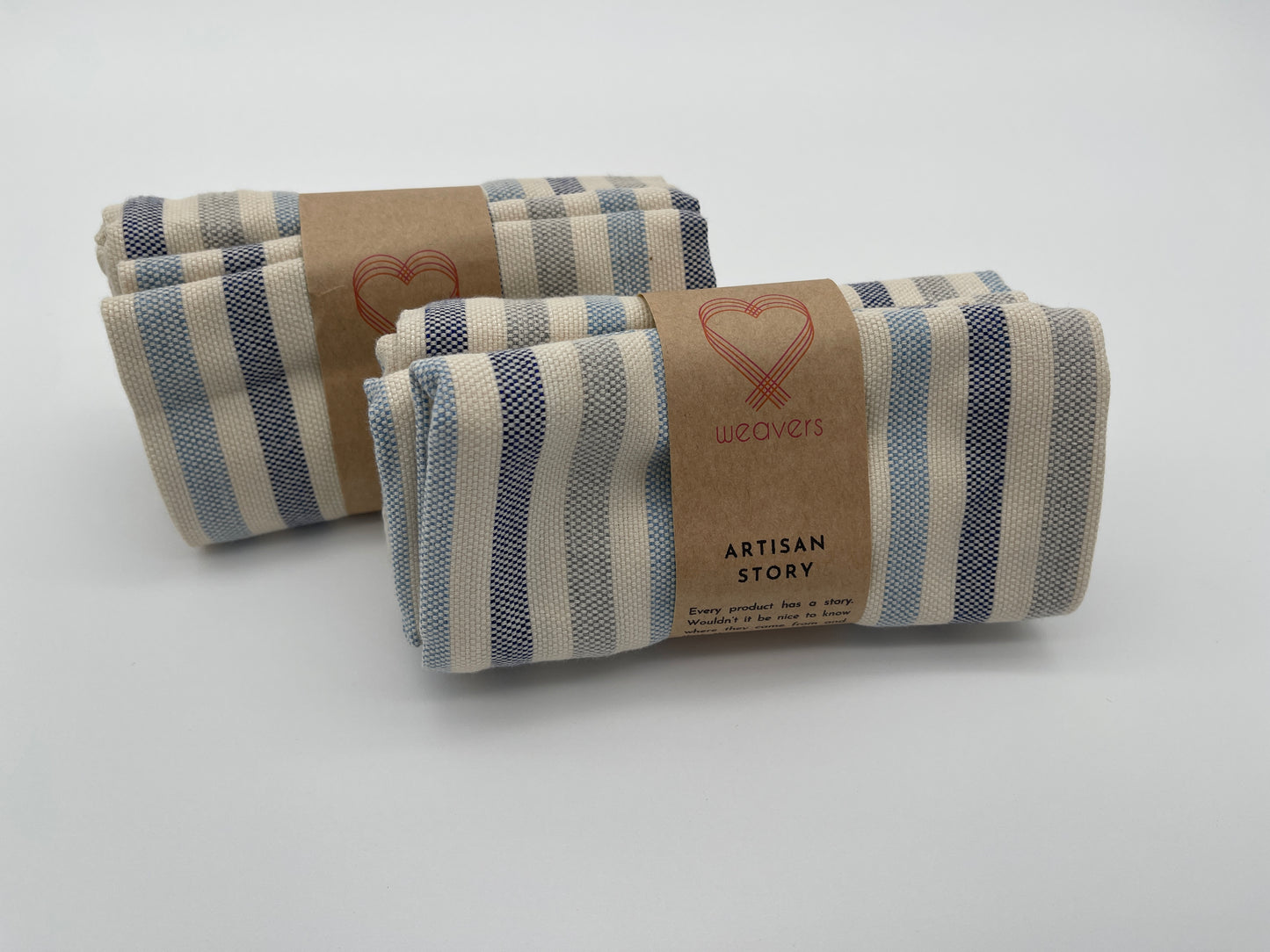 thin blues striped Tea Towel