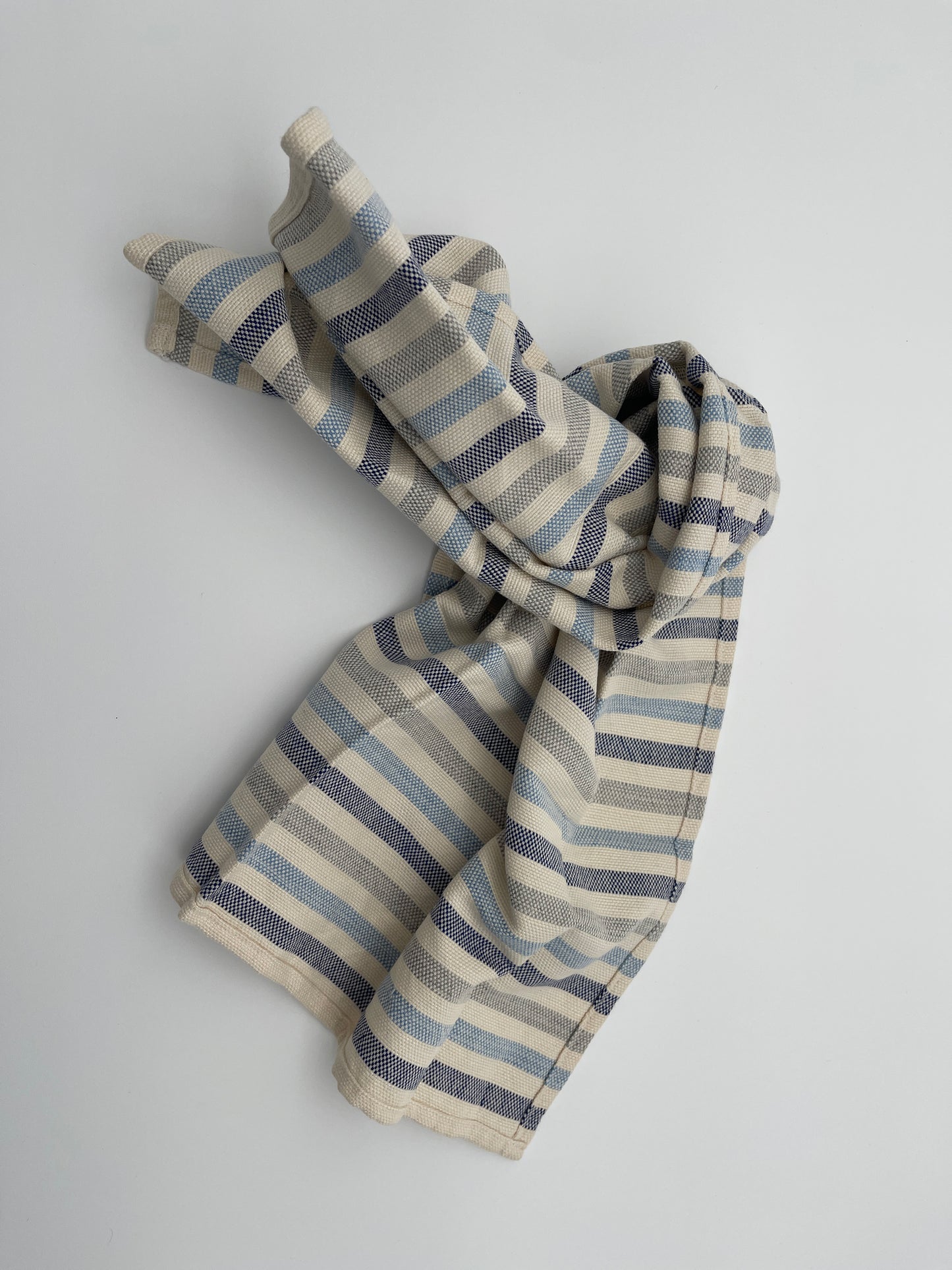 thin blues striped Tea Towel