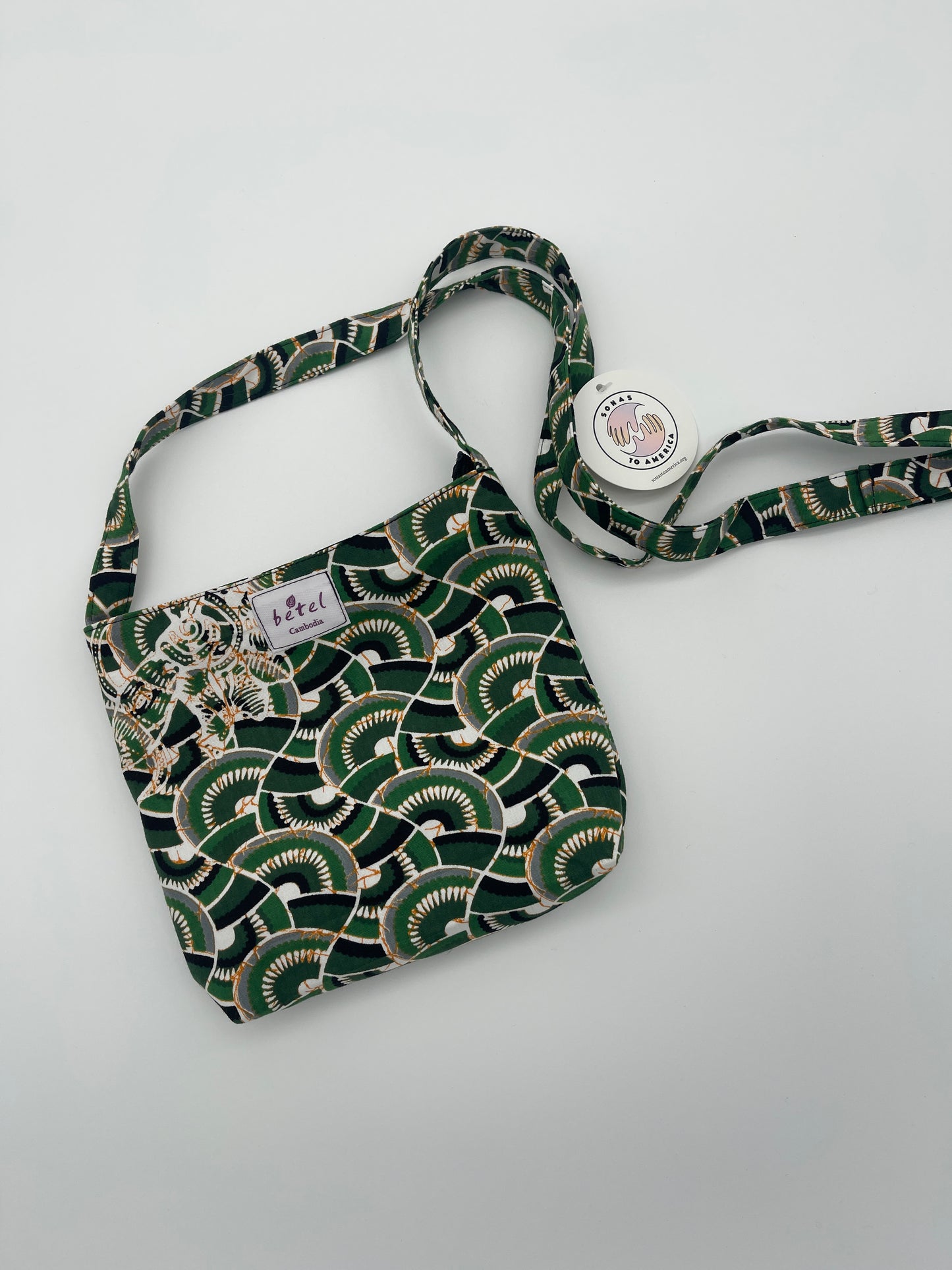 Small Green shoulder tote