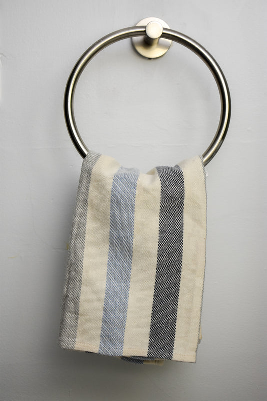 Ombre Blue Striped Tea Towel